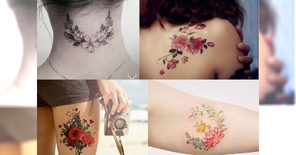 Flowers tattoos - najpiękniejsze wzory, które skradną Twoje serce!