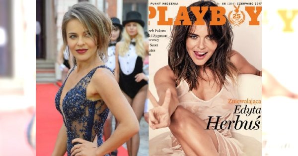 Edyta Herbuś niedawno pozowała do "Playboya". A jak wypadła na imprezie magazynu?