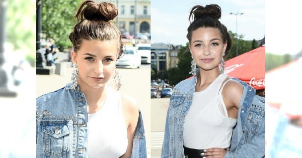 Julia Wieniawa w letniej stylizacji! Spódnica ciekawa, ale chyba niezbyt wygodna
