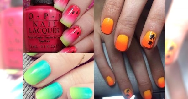 Manicure 2018: Ombre manicure w nasyconych barwach idealne NA LATO