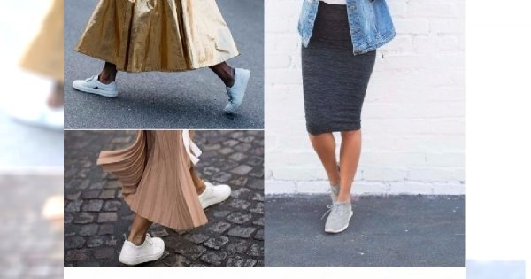 MODA 2017: Jak nosić sportowe buty do sukienki i spódnicy? 20 propozycji na lato!