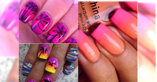 MANICURE 2018: Fuksjowe ombre nails idealne na lato. 25 soczystych inspiracji