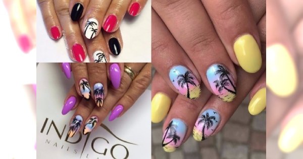 Manicure 2018: Marzysz o wakacjach, ale jeszcze nie dostałaś urlopu? Paznokcie z palmami cię urzekną!