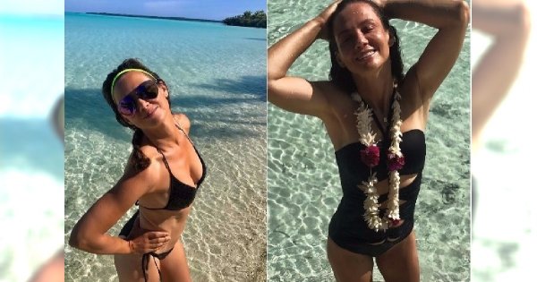 Naturalna Kinga Rusin pozuje w bikini i zdradza, czemu zawdzięcza taką figurę. W końcu pokazała zdjęcie z facetem