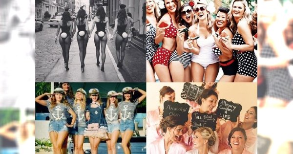 Genialne pomysły na outfit dla panny młodej i jej świty na wieczór panieński