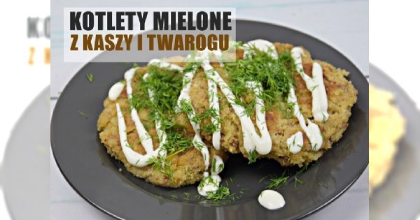 Kotlety a la mielone z kaszy gryczanej i twarogu