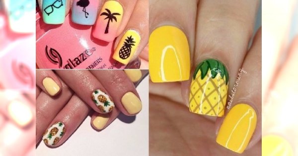 Manicure 2018: Ananas ma paznokciach! Poczuj się jak na wakacjach
