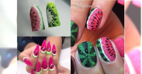 Manicure 2018: Arbuz na paznokciach! Idealny trend na wiosnę