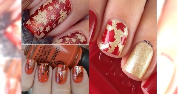 Manicure 2018: WZORY LIŚCI na jesienny manicure. Galeria z najpiękniejszymi propozycjami