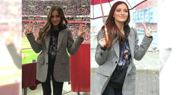 Marina Łuczenko chwali się stylizacją z meczu. W tej samej przyszła do "DD TVN". Jak wam się podoba?