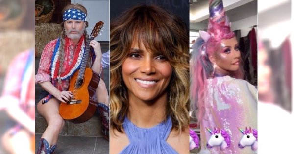 Halloween 2017 w USA. Jessica Simpson jako seksowny muzyk country, ale to Halle Berry zmiotła konkurencję!