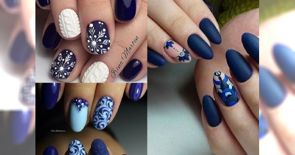 Manicure w odcieniach granatu idealny na początek zimy - przepiękne inspiracje