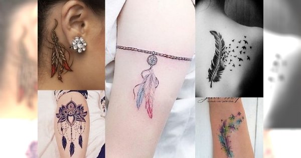 Tatuaże z piórkiem - 18 modnych wzorów dla dziewczyn