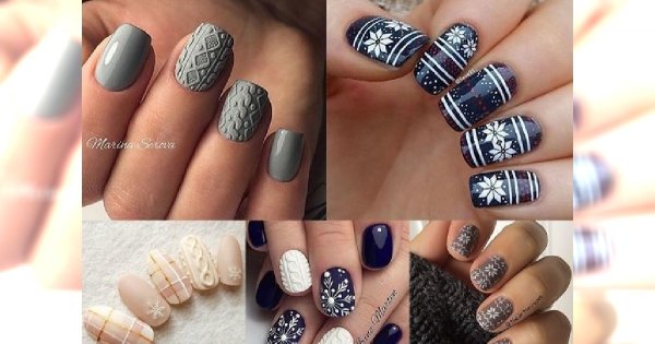 Sweterkowy manicure - śliczne propozycje na Boże Narodzenie