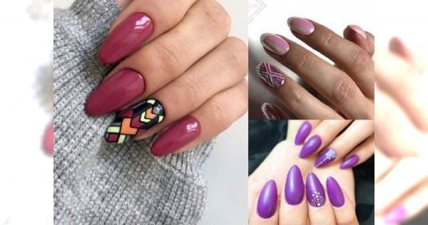 Modny manicure w odcieniach różu, fioletu i bordo. Mega kobiece, barwne zdobienia na ten rok