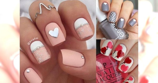 Manicure z motywem serca - idealny na walentynki i nie tylko!
