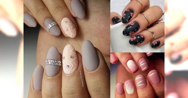 Matowy manicure 2018 - najlepsze pomysły na modne zdobienia