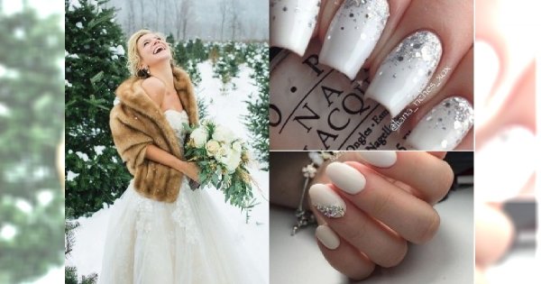 Bierzesz ślub zimą? Zobacz propozycje na ślubny zimowy manicure 2020!