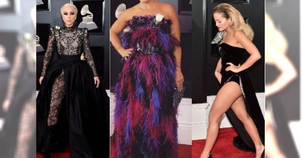 Grammy 2018: Elegancka Lady Gaga, Teigen z ciążowym brzuszkiem, ale najbardziej zaskoczyła ona. Kto się tak ubrał?