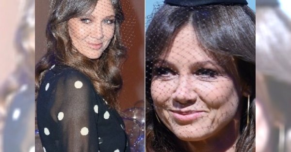 Kinga Rusin w sukience w grochy, ale co ona ma na głowie?