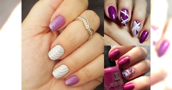 Manicure we wszystkich odcieniach fioletu - przegląd najpiękniejszych zdobień