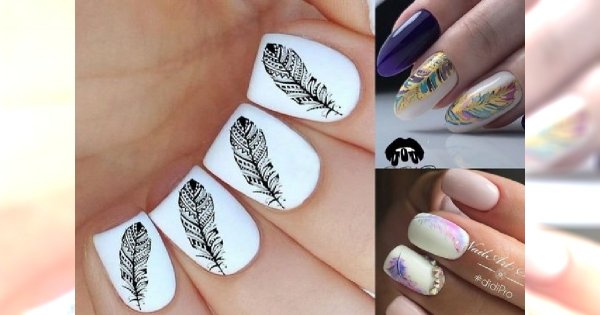 Przegląd trendów manicure - zdobienie z piórkiem to hit nadchodzącej wiosny!