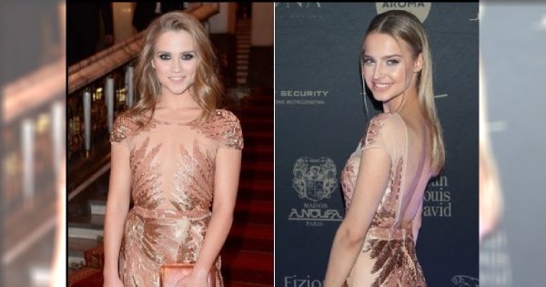Agnieszka Kaczorowska i Karolina Pisarek w takiej samej sukience. Która lepiej?