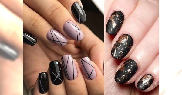 Black manicure 2018: najpiękniejsze stylizacje paznokci z czernią w roli głównej