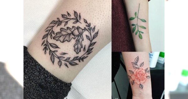 Śliczne tatuaże inspirowane naturą - 20 bardzo kobiecych wzorów