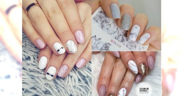 Manicure 2018: Marmurki powracają! Zobacz najpiękniejsze "marble nails" na wiosnę