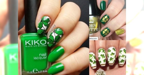 Manicure z koniczynką - 20 pomysłów na wiosenne stylizacje paznokci z symbolem szczęścia