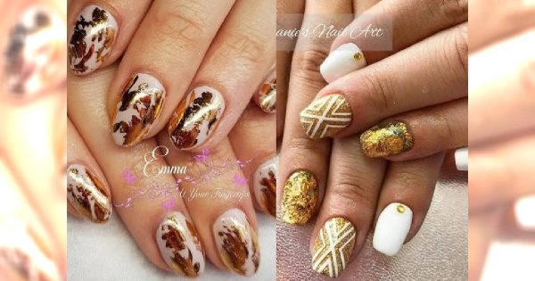 Manicure, który nie przestanie zachwycać: top 25 pomysłów na paznokcie ze złotymi zdobieniami