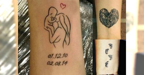 Tatuaże dla mam - super pomysły, które chwytają za serce