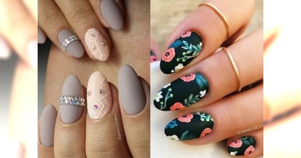 Matowy manicure 2018 – najpiękniejsze pomysły na modne zdobienia