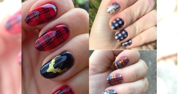 Manicure 2018: Paznokcie wyglądające jak... pled w kratę to hit Internetu! Hot or not?