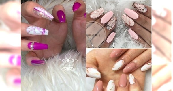 Manicure 2018: Różowy marmurkowy manicure to ABSOLUTNY HIT na lato! Zobacz, jak go zrobić