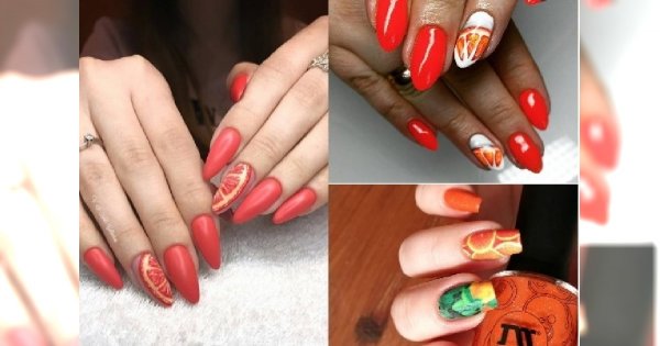 Pomarańczowy manicure 2018: Zobacz propozycje inspirowane owocem pomarańczy!