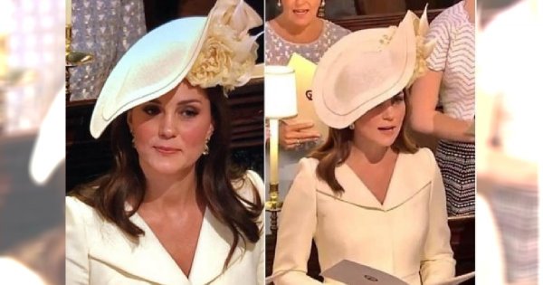 Ślub księcia Harry'ego i Meghan Markle: Księżna Kate w tej kreacji chciała pozostać w cieniu. Komentatorzy: Co tak skromnie?