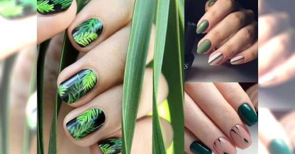 Zieleń na paznokciach - modne, soczyste zdobienia manicure na lato!