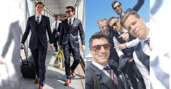 Mundial 2018: Polscy piłkarze lecą na Mundial! Zobaczcie, jak się wystroili. Przystojniacy!