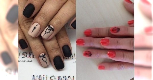 WPADKA MANICURZYSTKI. To miał być orientalny wzorek, a wyszedł "PENIS" na paznokciach