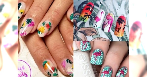 TROPICAL NAILS idealne na wakacje. Zobacz najpiękniejsze propozycje