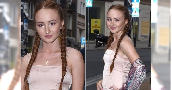 Angelika Mucha na pokazie mody. Cały efekt zepsuły te buty