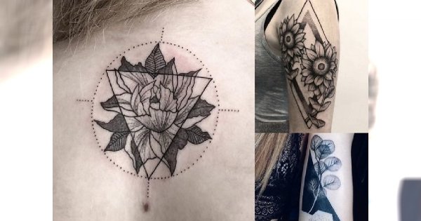 Najpiękniejsze geometryczne tatuaże z sieci [GALERIA]