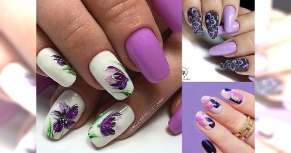 Fiolet na paznokciach na pierwszym miejscu w trendach - galeria najpiękniejszych zdobień