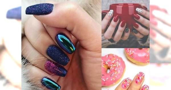 Top 20 kolorowych wzorów na manicure 2018! [galeria]