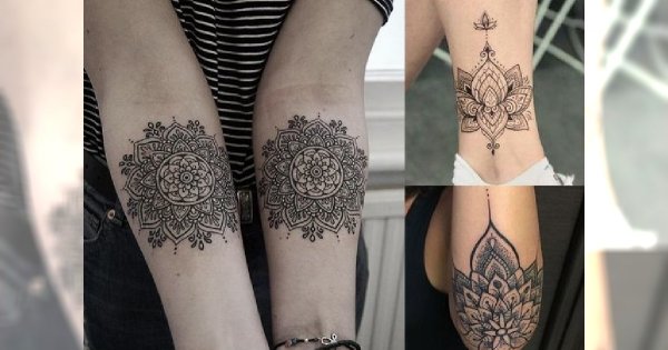 Niezwykle zmysłowe i kobiece tatuaże mandala - 25 propozycji!