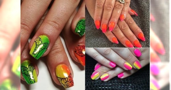 Manicure 2018: Neonowe ombre na lato! Poznaj najpiękniejsze propozycje