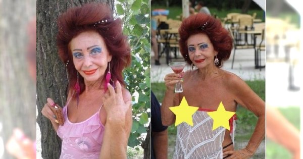 70-letnia PORNO BABCIA szaleje na Facebooku! Mocny makijaż i prześwitujące bluzki to jeszcze nic!