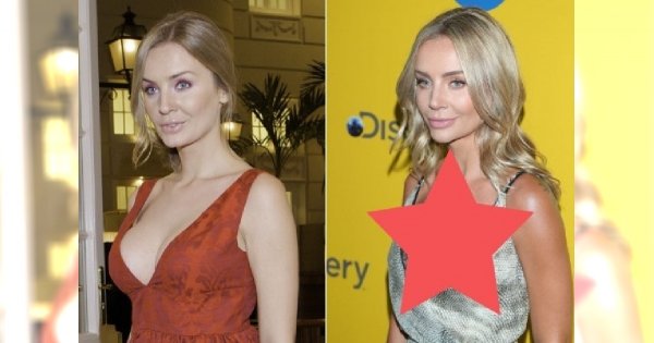 Agnieszka Woźniak-Starak z ogromnym dekoltem odsłania piersi. W końcu WYJĘŁA IMPLANTY?